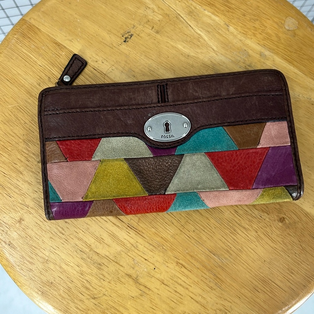 Fossil, Patchwork, Leather Wallet - image 1